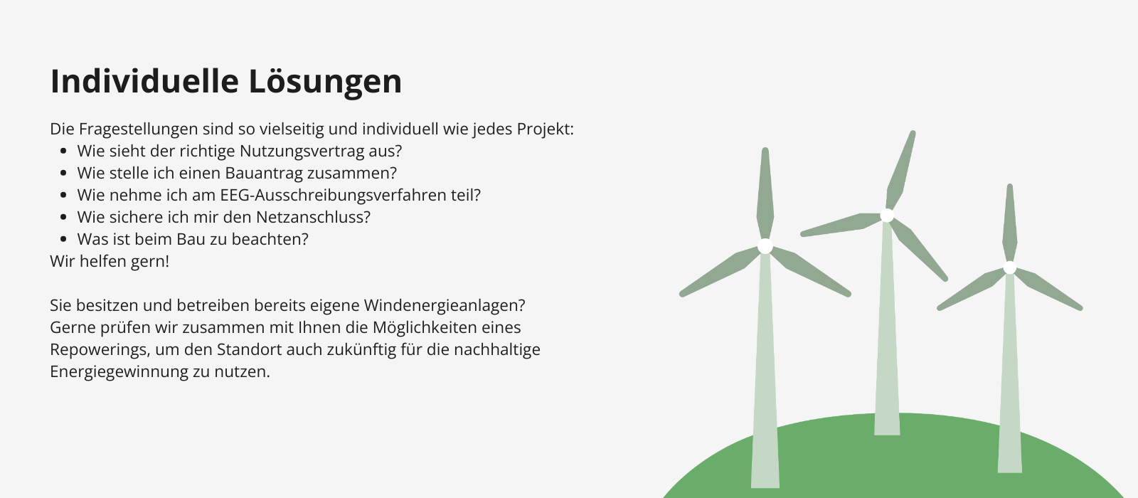 Individuelle Lösungen – Deutsche WindXperts